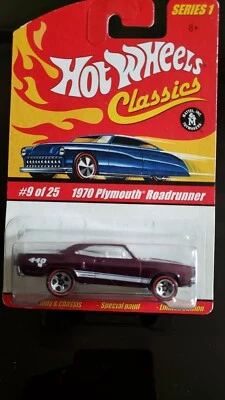 2004 Hot Wheels Classics Series 1 #9 PLYMOUTH ROADRUNNER PURPLE  - Image 1 of 3