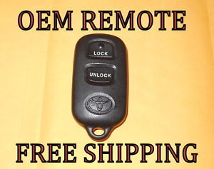 OEM TOYOTA COROLLA SOLARA CAMRY MATRIX SIENNA KEYLESS ENTRY REMOTE FOB GQ43VT14T