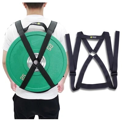 Portable Barbell Plates Weighted Vest Strap Pull-ups Plank Gain Weight Training - Image 1 of 4