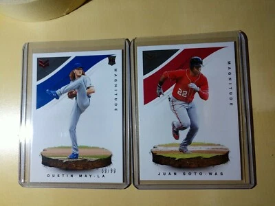 DUSTIN MAY 2020 Chronicles Magnitude RED/99 RC & Juan Soto - Image 1 of 3