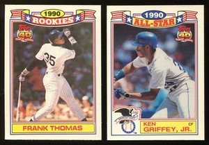 1991 Topps Glossy 1990 Rookies (#1-33) & All Star (#1-22)  Pick from List  [v7]