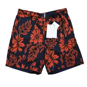 NWT $550 Sacai Black Red Floral Print Belted Bermuda Shorts 4 Men's XL AUTHENTIC - Picture 1 of 8
