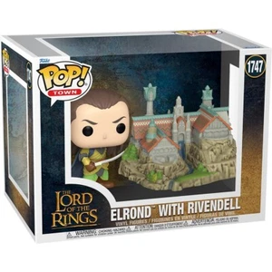 Funko POP! POP TOWN LORD OF THE RINGS ELROND & RIVENDELL #1747 New - Picture 1 of 2