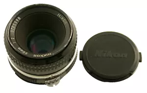 NIKON Ai Nikkor MF 2/50 50 50mm F2 2,0 adapt. EOS A7 NEX MFT lichtstark - Bild 1 von 6