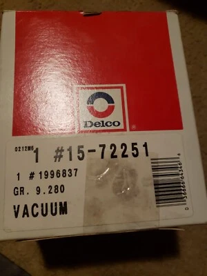 NOS DELCO 15-72251 VACUUM 1996837 - Image 1 of 4
