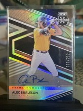 2020 Panini Elite Extra Edition Alec Burleson Holo Auto /212 St Louis Cardinals