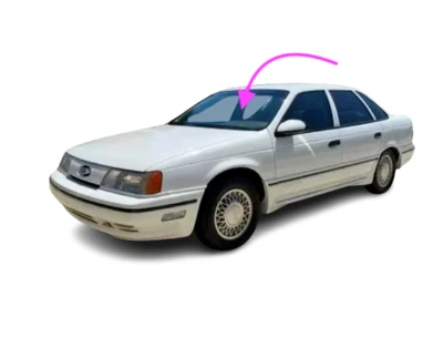 Parabrisas delantero de vidrio para camioneta Mercury Sable/Ford Taurus 1986-1990 4D Foto 1 de 4
