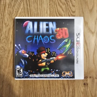 Alien Chaos 3D (Nintendo 3DS) Authentic Complete in Box CIB Very Rare - Image 1 of 3
