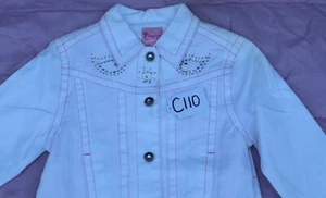 CANDIE'S GIRLS  JACKET. SIZE M. WHITE.TAG NO. C110. - Picture 1 of 3