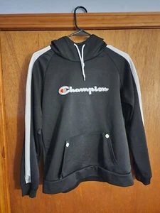 Champion Hoodie Girls/jr Size Large Pullover Black - Picture 1 of 2