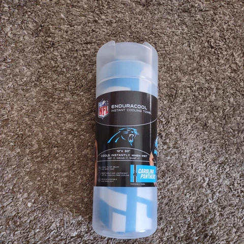 Carolina Panthers NFL WinCraft ENDURACOOL  Instant Cooling Towel 12" x 30" Cover