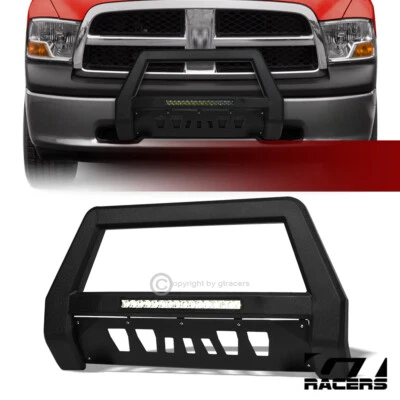 Ram 1500/2019-2024 2009-2018 clásica texturizada negra resistente LED Bull Bar Foto 1 de 4