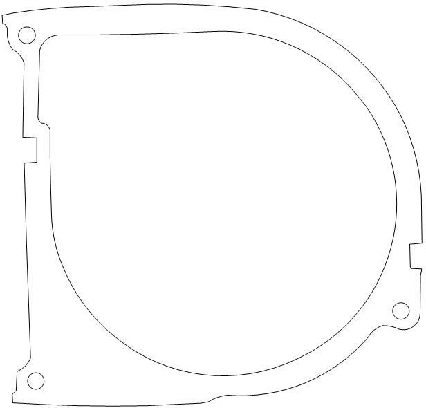Прокладка левая Kawasaki H1 14045-022 - Изображение 1 из 1