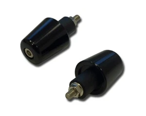 Black Custom Motorcycle Bar Ends for 1 inch (25mm) Handlebars : M103DB54 - Picture 1 of 4