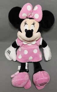 Disney Store Minnie Mouse Plush Authentic Pink Polka Dot Dress - Picture 1 of 8