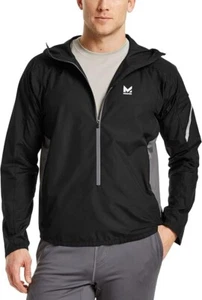Mission Men's Jacket Barometer VaporActive Hood Zip Black - Picture 1 of 4