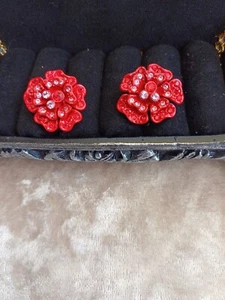 Mimco stud earrings Red - Picture 1 of 9