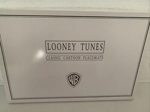 Lot Of 2 Looney Tunes Classic Cartoon Placemats Warner Bros 1993 And Coasters - Picture 1 of 12