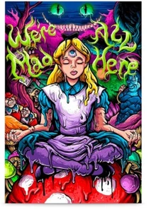 Alice In Wonderland Psychedelic Poster - Picture 1 of 2