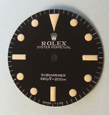 ~ Vintage Rolex #5513 Submariner MAXI V Matte Black Repaired Dial ~