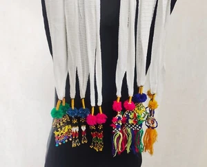 6 X Women Men Nara Nala Nalay Tehband Belt Azarband Drawstring Draw Cord - Bild 1 von 9