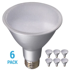 6 Pack S29430 LED Flood 120V 12.5W 75W PAR30LN Long Neck E26 2700K Warm White - Picture 1 of 12
