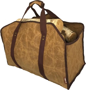 Firewood Carrier Log Tote Bag Stands up for Easy Wood Loading Large Heavy Duty W - Picture 1 of 8