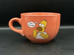 The Simpsons 'Mmm Chocolate' Homer Large Cappuccino Coffee Mug Cup READ DESCRIPT - Picture 1 of 13