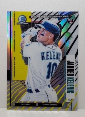 2021 Bowman Chrome Jarred Kelenic SSP RC CASEHIT ASCENSIONS REFRACTOR TYSON BECK - Image 1 of 4