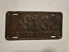 Nevada 1942 License Plate Tag #T-9132-WWII ERA-Man Cave-Decor-Vintage-Patina