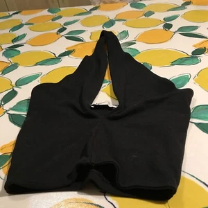 Zara Black Halterneck Top Size M - Picture 1 of 4
