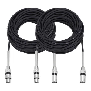 2 Pezzi Cavo da XLR a XLR,3 Pin XLR Maschio a Femmina Cavo Microfono,40 Piedi - Foto 1 di 6