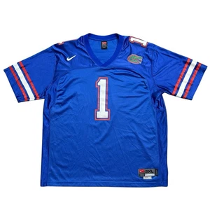 Vintage Nike Team Florida Gators  XXL Tall Blue Mens  #1 Jersey  NCAA Football - Picture 1 of 9