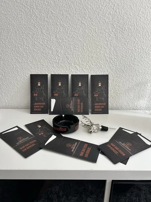 JÄGERMEISTER SERVIETTEN  + SERVIETTENTASCHEN + ASCHENBECHER + HIRSCH AUSGIESSER - Bild 1 von 4