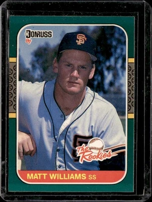 1987 Donruss The Rookies #45 Matt Williams - Image 1 of 2