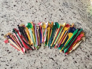 Huge Vintage Lot Cocktail Bar Drink Stirrers Swizzle Sticks - See Pictures  - Picture 1 of 13
