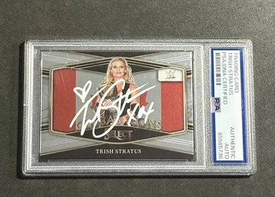 TARJETA AUTOGRAFIADA FIRMADA POR TRISH STRATUS 2022 PANINI SELECT WWE CERTIFICADA PSA/ADN Foto 1 de 2