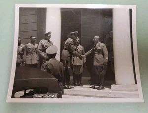 FOTO D'EPOCA 2 GUERRA REGIO ESERCITO GRECIA UFFICIALI ITALIANI E TEDESCHI - Foto 1 di 4