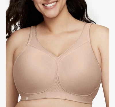 Sujetador deportivo Glamorise figura completa sin cables #1006, 48D Foto 1 de 3