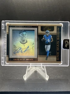 2024 Panini One Amon Ra St. Brown One Man Show Shadowbox Auto #'d 09/15 - Picture 1 of 2