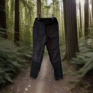 REI GIRLS Legging Pants Black Size 6 / 7 Stretch And Durable - Picture 1 of 5