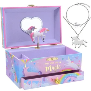 Unicorn Musical Jewelry Box for Little Girls - Kids Jewelry Box with Pullout ... - Picture 1 of 9