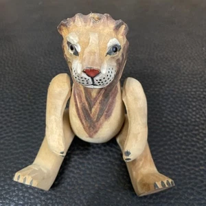 HD10 Jointed Wooden Lion - Decoration - Not suitable for small children - Picture 1 of 6