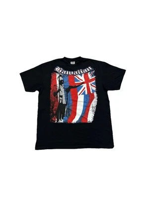 Camiseta negra bandera rey hawaiana talla XL Foto 1 de 4