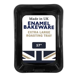 43.5cm Vitreous Enamel Roasting Tray Made in England - Picture 1 of 8