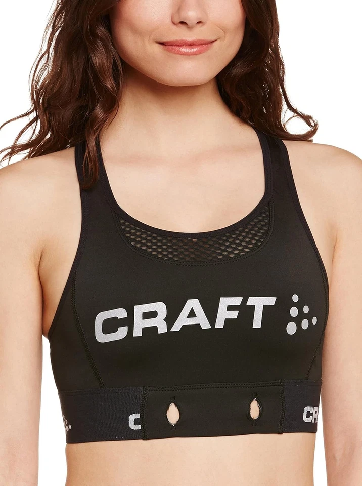 Sujetador deportivo artesanal para mujer Bustier, negro, XXS-D Foto 1 de 4