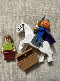 LEGO Scooby-Doo Headless Horseman Minifig Scd002  with Horse/Saddle Shaggy