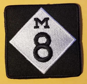 M 8 Michigan Detroit ca. 2,5x2,5" bestickt Patch Bügeleisen und oder Nähen - Bild 1 von 2