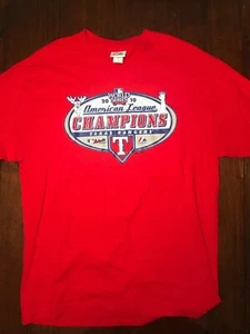 Offizielles Majestic 2010 World Series Texas Rangers T-Shirt Large L rot - Bild 1 von 3