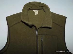 Duluth Trading Mens Large Brown Green Polartec Fleece Vest with Pockets - Picture 1 of 11